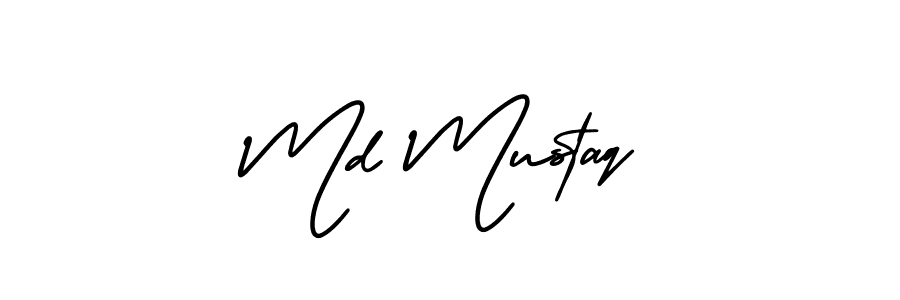 if you are searching for the best signature style for your name Md Mustaq. so please give up your signature search. here we have designed multiple signature styles  using AmerikaSignatureDemo-Regular. Md Mustaq signature style 3 images and pictures png