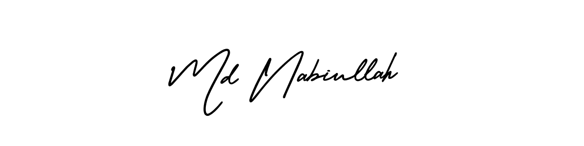 Make a beautiful signature design for name Md Nabiullah. Use this online signature maker to create a handwritten signature for free. Md Nabiullah signature style 3 images and pictures png