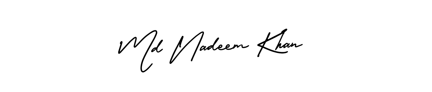 Also we have Md Nadeem Khan name is the best signature style. Create professional handwritten signature collection using AmerikaSignatureDemo-Regular autograph style. Md Nadeem Khan signature style 3 images and pictures png