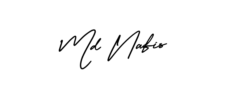 It looks lik you need a new signature style for name Md Nafis. Design unique handwritten (AmerikaSignatureDemo-Regular) signature with our free signature maker in just a few clicks. Md Nafis signature style 3 images and pictures png