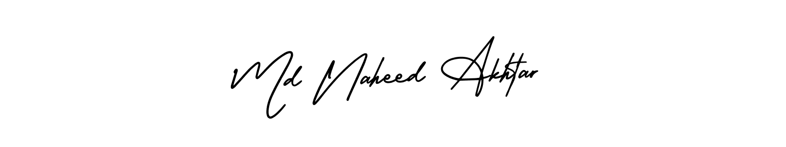 Make a short Md Naheed Akhtar signature style. Manage your documents anywhere anytime using AmerikaSignatureDemo-Regular. Create and add eSignatures, submit forms, share and send files easily. Md Naheed Akhtar signature style 3 images and pictures png