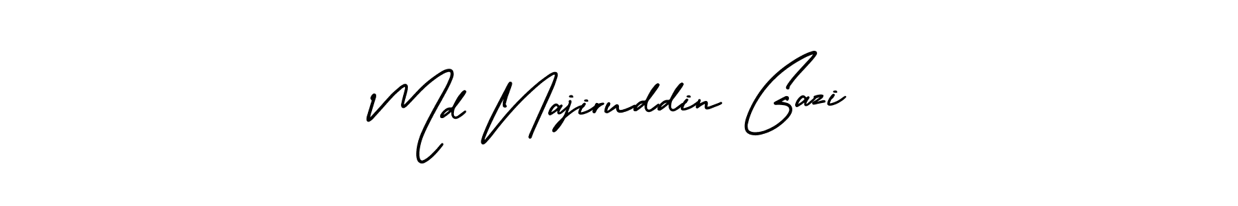 This is the best signature style for the Md Najiruddin Gazi name. Also you like these signature font (AmerikaSignatureDemo-Regular). Mix name signature. Md Najiruddin Gazi signature style 3 images and pictures png