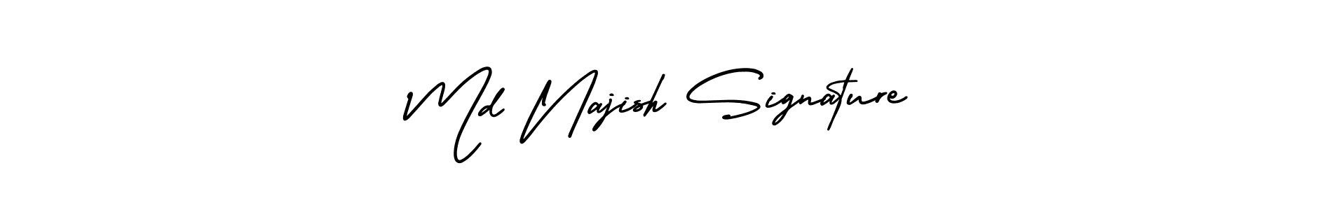 Best and Professional Signature Style for Md Najish Signature. AmerikaSignatureDemo-Regular Best Signature Style Collection. Md Najish Signature signature style 3 images and pictures png