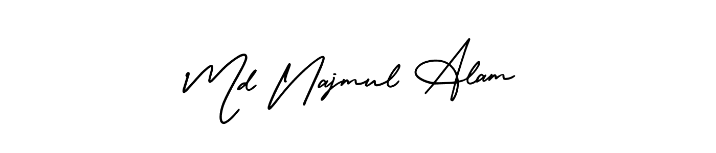 It looks lik you need a new signature style for name Md Najmul Alam. Design unique handwritten (AmerikaSignatureDemo-Regular) signature with our free signature maker in just a few clicks. Md Najmul Alam signature style 3 images and pictures png
