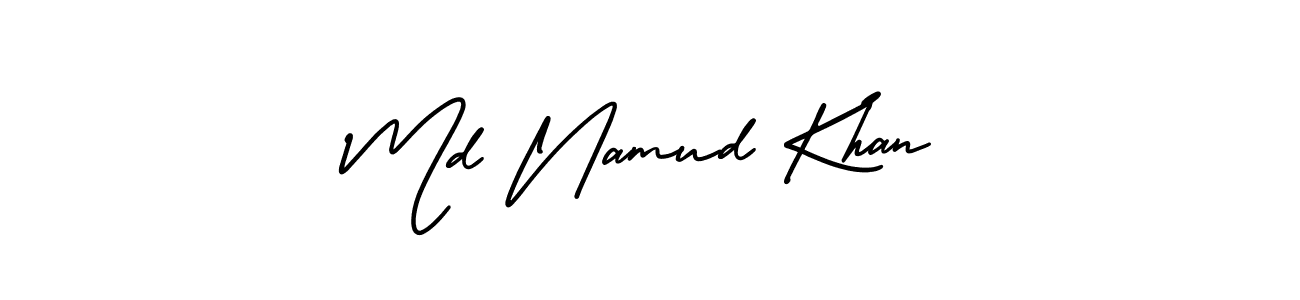 Similarly AmerikaSignatureDemo-Regular is the best handwritten signature design. Signature creator online .You can use it as an online autograph creator for name Md Namud Khan. Md Namud Khan signature style 3 images and pictures png