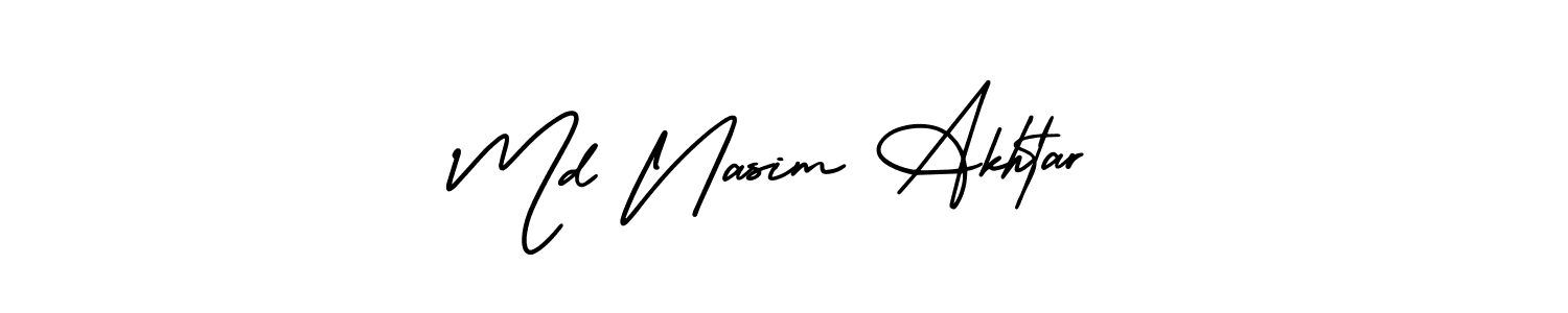 Make a beautiful signature design for name Md Nasim Akhtar. Use this online signature maker to create a handwritten signature for free. Md Nasim Akhtar signature style 3 images and pictures png