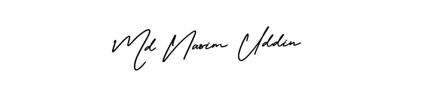 AmerikaSignatureDemo-Regular is a professional signature style that is perfect for those who want to add a touch of class to their signature. It is also a great choice for those who want to make their signature more unique. Get Md Nasim Uddin name to fancy signature for free. Md Nasim Uddin signature style 3 images and pictures png