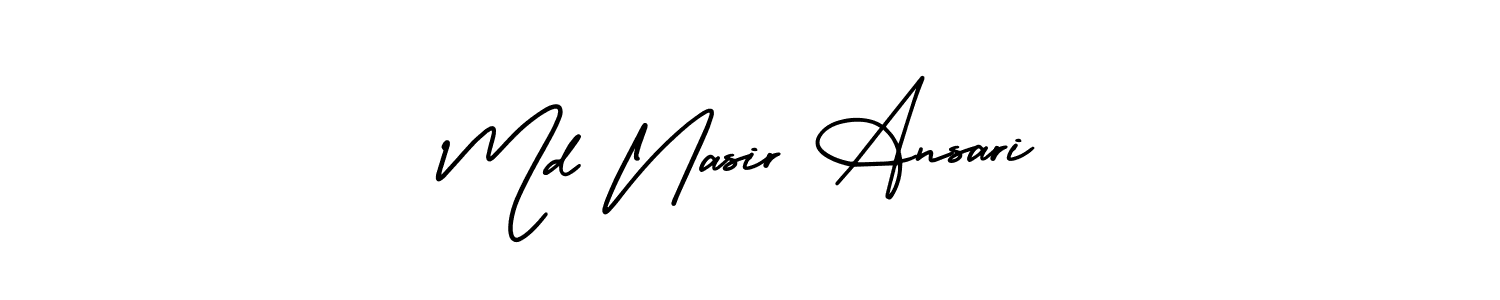 Best and Professional Signature Style for Md Nasir Ansari. AmerikaSignatureDemo-Regular Best Signature Style Collection. Md Nasir Ansari signature style 3 images and pictures png