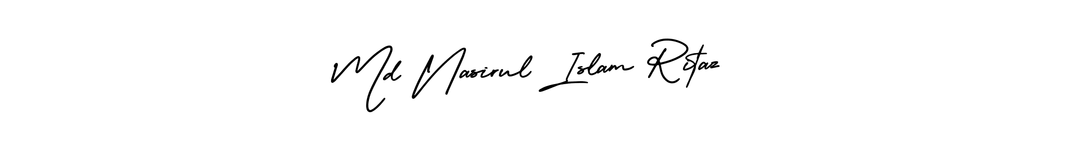 Md Nasirul Islam Ritaz stylish signature style. Best Handwritten Sign (AmerikaSignatureDemo-Regular) for my name. Handwritten Signature Collection Ideas for my name Md Nasirul Islam Ritaz. Md Nasirul Islam Ritaz signature style 3 images and pictures png