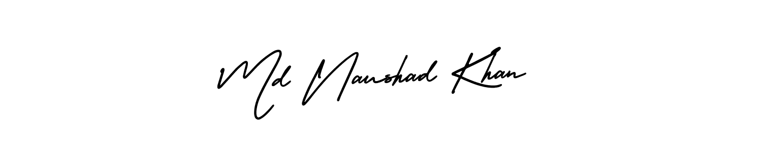 AmerikaSignatureDemo-Regular is a professional signature style that is perfect for those who want to add a touch of class to their signature. It is also a great choice for those who want to make their signature more unique. Get Md Naushad Khan name to fancy signature for free. Md Naushad Khan signature style 3 images and pictures png