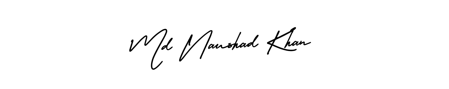 AmerikaSignatureDemo-Regular is a professional signature style that is perfect for those who want to add a touch of class to their signature. It is also a great choice for those who want to make their signature more unique. Get Md Naushad Khan name to fancy signature for free. Md Naushad Khan signature style 3 images and pictures png