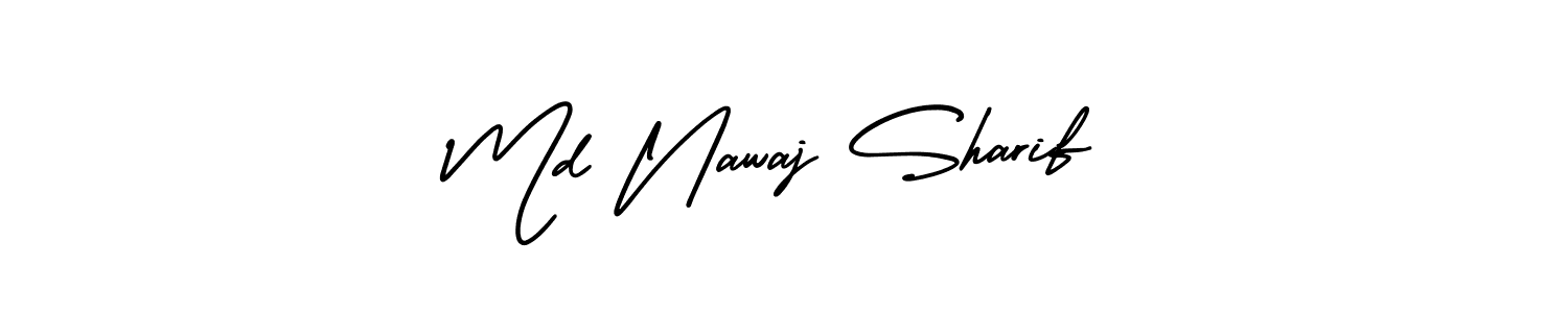 Also You can easily find your signature by using the search form. We will create Md Nawaj Sharif name handwritten signature images for you free of cost using AmerikaSignatureDemo-Regular sign style. Md Nawaj Sharif signature style 3 images and pictures png
