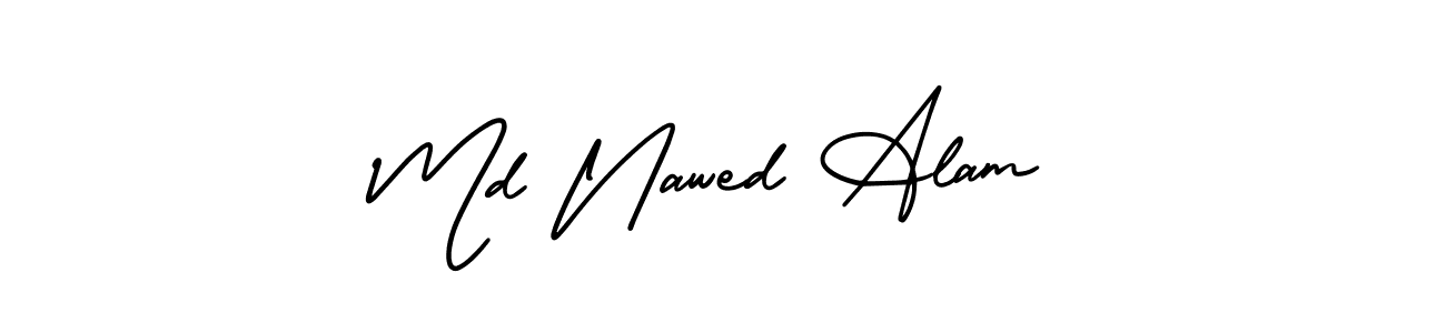 if you are searching for the best signature style for your name Md Nawed Alam. so please give up your signature search. here we have designed multiple signature styles  using AmerikaSignatureDemo-Regular. Md Nawed Alam signature style 3 images and pictures png