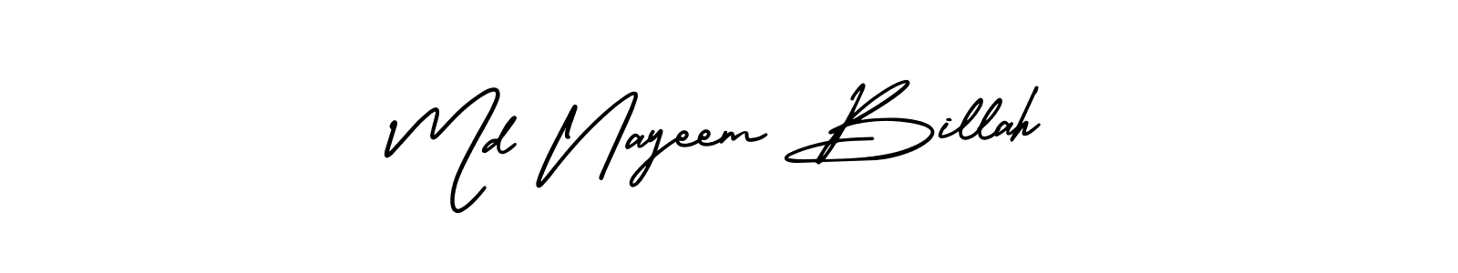 Make a beautiful signature design for name Md Nayeem Billah. With this signature (AmerikaSignatureDemo-Regular) style, you can create a handwritten signature for free. Md Nayeem Billah signature style 3 images and pictures png