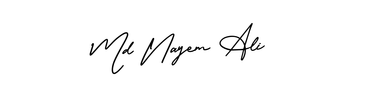 You can use this online signature creator to create a handwritten signature for the name Md Nayem Ali. This is the best online autograph maker. Md Nayem Ali signature style 3 images and pictures png