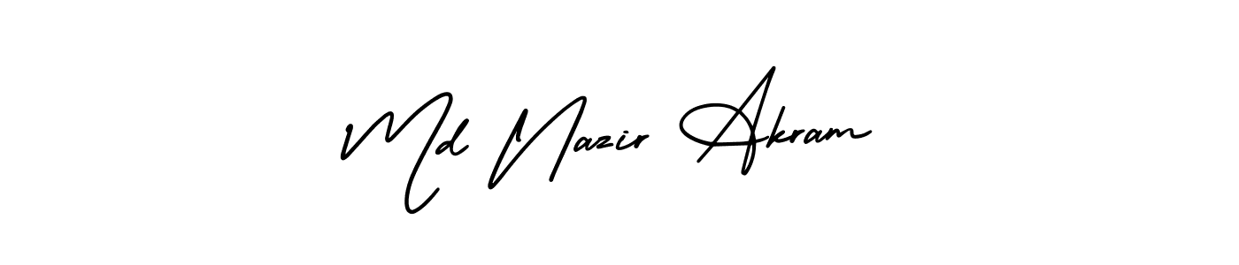 It looks lik you need a new signature style for name Md Nazir Akram. Design unique handwritten (AmerikaSignatureDemo-Regular) signature with our free signature maker in just a few clicks. Md Nazir Akram signature style 3 images and pictures png