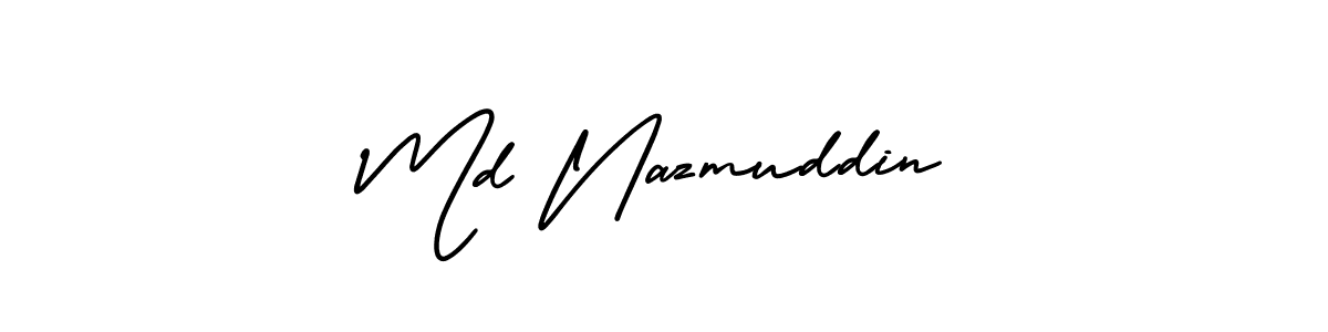 It looks lik you need a new signature style for name Md Nazmuddin. Design unique handwritten (AmerikaSignatureDemo-Regular) signature with our free signature maker in just a few clicks. Md Nazmuddin signature style 3 images and pictures png