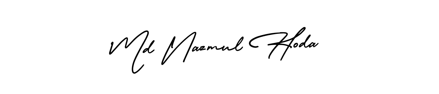 Md Nazmul Hoda stylish signature style. Best Handwritten Sign (AmerikaSignatureDemo-Regular) for my name. Handwritten Signature Collection Ideas for my name Md Nazmul Hoda. Md Nazmul Hoda signature style 3 images and pictures png