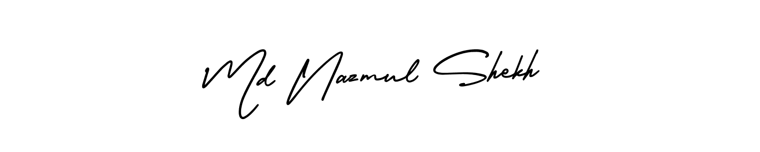 Best and Professional Signature Style for Md Nazmul Shekh. AmerikaSignatureDemo-Regular Best Signature Style Collection. Md Nazmul Shekh signature style 3 images and pictures png