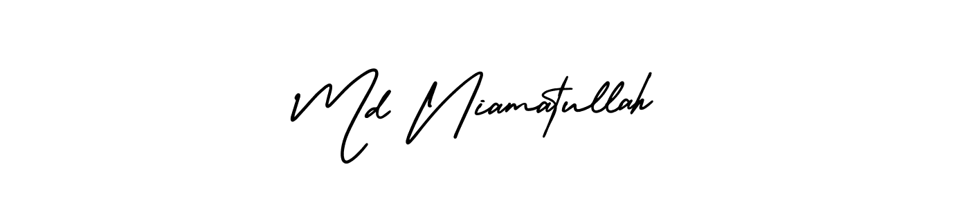 Also we have Md Niamatullah name is the best signature style. Create professional handwritten signature collection using AmerikaSignatureDemo-Regular autograph style. Md Niamatullah signature style 3 images and pictures png