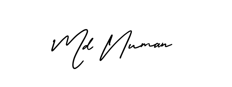 You should practise on your own different ways (AmerikaSignatureDemo-Regular) to write your name (Md Numan) in signature. don't let someone else do it for you. Md Numan signature style 3 images and pictures png