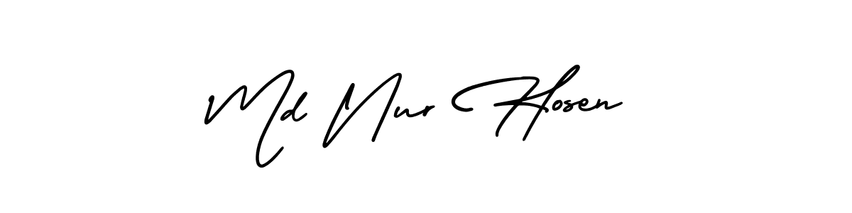 Also You can easily find your signature by using the search form. We will create Md Nur Hosen name handwritten signature images for you free of cost using AmerikaSignatureDemo-Regular sign style. Md Nur Hosen signature style 3 images and pictures png