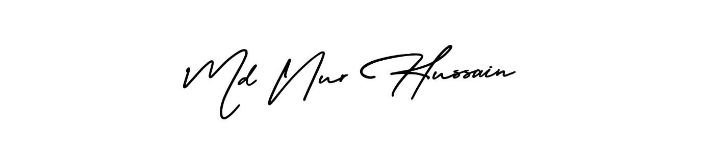 It looks lik you need a new signature style for name Md Nur Hussain. Design unique handwritten (AmerikaSignatureDemo-Regular) signature with our free signature maker in just a few clicks. Md Nur Hussain signature style 3 images and pictures png