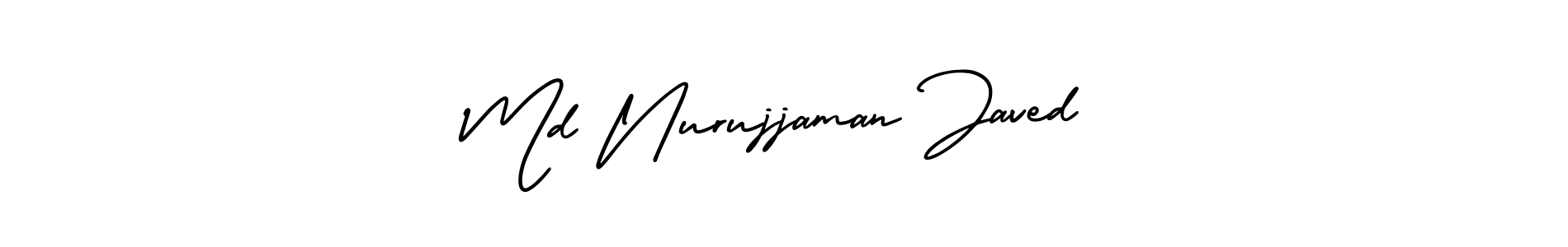 How to make Md Nurujjaman Javed name signature. Use AmerikaSignatureDemo-Regular style for creating short signs online. This is the latest handwritten sign. Md Nurujjaman Javed signature style 3 images and pictures png