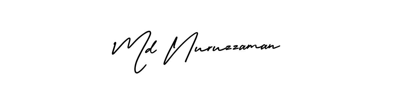 Use a signature maker to create a handwritten signature online. With this signature software, you can design (AmerikaSignatureDemo-Regular) your own signature for name Md Nuruzzaman. Md Nuruzzaman signature style 3 images and pictures png