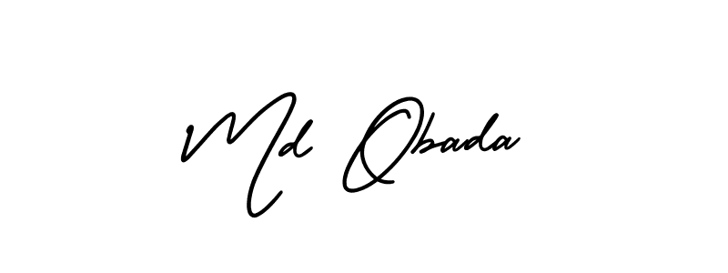 It looks lik you need a new signature style for name Md Obada. Design unique handwritten (AmerikaSignatureDemo-Regular) signature with our free signature maker in just a few clicks. Md Obada signature style 3 images and pictures png