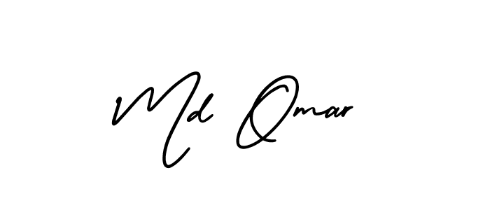 Also You can easily find your signature by using the search form. We will create Md Omar name handwritten signature images for you free of cost using AmerikaSignatureDemo-Regular sign style. Md Omar signature style 3 images and pictures png