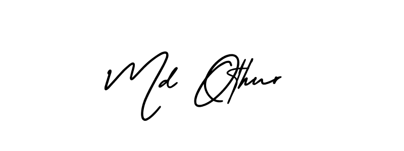 How to make Md Othur name signature. Use AmerikaSignatureDemo-Regular style for creating short signs online. This is the latest handwritten sign. Md Othur signature style 3 images and pictures png