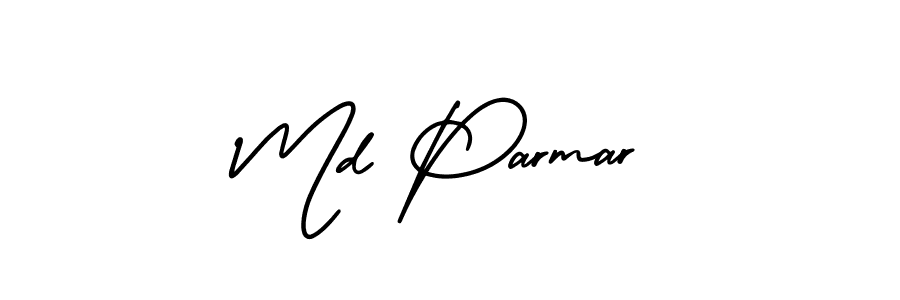 Make a short Md Parmar signature style. Manage your documents anywhere anytime using AmerikaSignatureDemo-Regular. Create and add eSignatures, submit forms, share and send files easily. Md Parmar signature style 3 images and pictures png