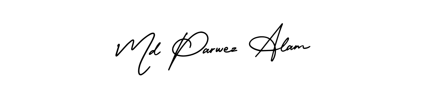 Create a beautiful signature design for name Md Parwez Alam. With this signature (AmerikaSignatureDemo-Regular) fonts, you can make a handwritten signature for free. Md Parwez Alam signature style 3 images and pictures png