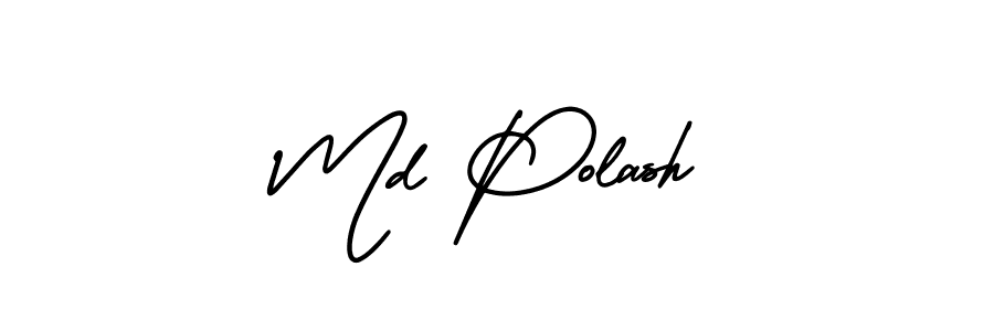 if you are searching for the best signature style for your name Md Polash. so please give up your signature search. here we have designed multiple signature styles  using AmerikaSignatureDemo-Regular. Md Polash signature style 3 images and pictures png