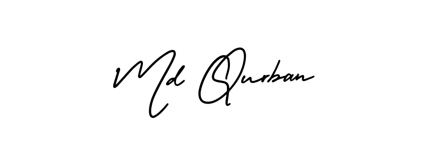 It looks lik you need a new signature style for name Md Qurban. Design unique handwritten (AmerikaSignatureDemo-Regular) signature with our free signature maker in just a few clicks. Md Qurban signature style 3 images and pictures png