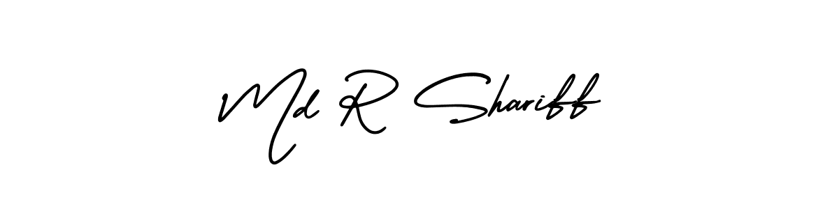 Design your own signature with our free online signature maker. With this signature software, you can create a handwritten (AmerikaSignatureDemo-Regular) signature for name Md R Shariff. Md R Shariff signature style 3 images and pictures png