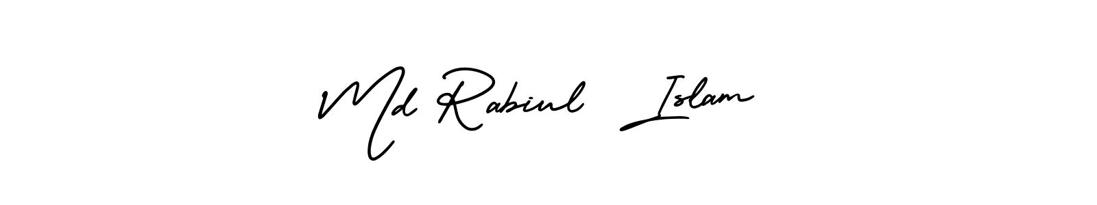 Make a short Md Rabiul  Islam signature style. Manage your documents anywhere anytime using AmerikaSignatureDemo-Regular. Create and add eSignatures, submit forms, share and send files easily. Md Rabiul  Islam signature style 3 images and pictures png