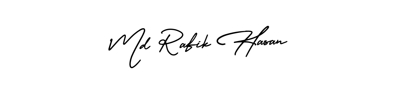 Design your own signature with our free online signature maker. With this signature software, you can create a handwritten (AmerikaSignatureDemo-Regular) signature for name Md Rafik Hasan. Md Rafik Hasan signature style 3 images and pictures png