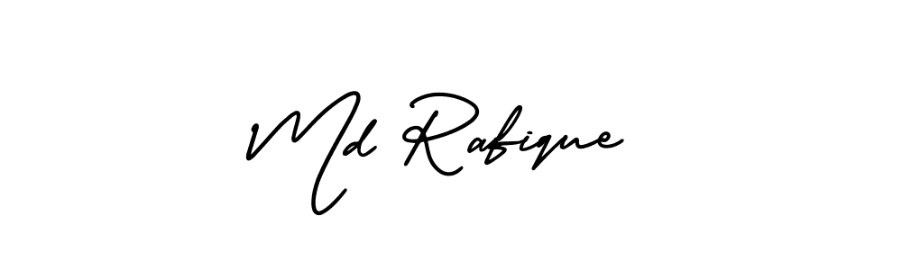 How to make Md Rafique name signature. Use AmerikaSignatureDemo-Regular style for creating short signs online. This is the latest handwritten sign. Md Rafique signature style 3 images and pictures png