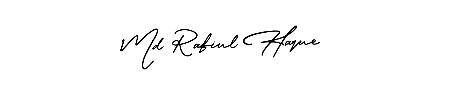 Use a signature maker to create a handwritten signature online. With this signature software, you can design (AmerikaSignatureDemo-Regular) your own signature for name Md Rafiul Haque. Md Rafiul Haque signature style 3 images and pictures png