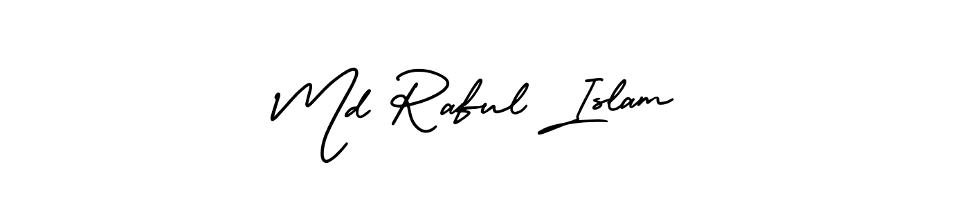How to make Md Raful Islam name signature. Use AmerikaSignatureDemo-Regular style for creating short signs online. This is the latest handwritten sign. Md Raful Islam signature style 3 images and pictures png