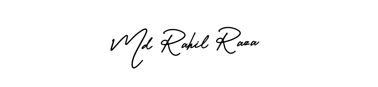 if you are searching for the best signature style for your name Md Rahil Raza. so please give up your signature search. here we have designed multiple signature styles  using AmerikaSignatureDemo-Regular. Md Rahil Raza signature style 3 images and pictures png