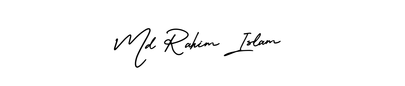 How to Draw Md Rahim Islam signature style? AmerikaSignatureDemo-Regular is a latest design signature styles for name Md Rahim Islam. Md Rahim Islam signature style 3 images and pictures png
