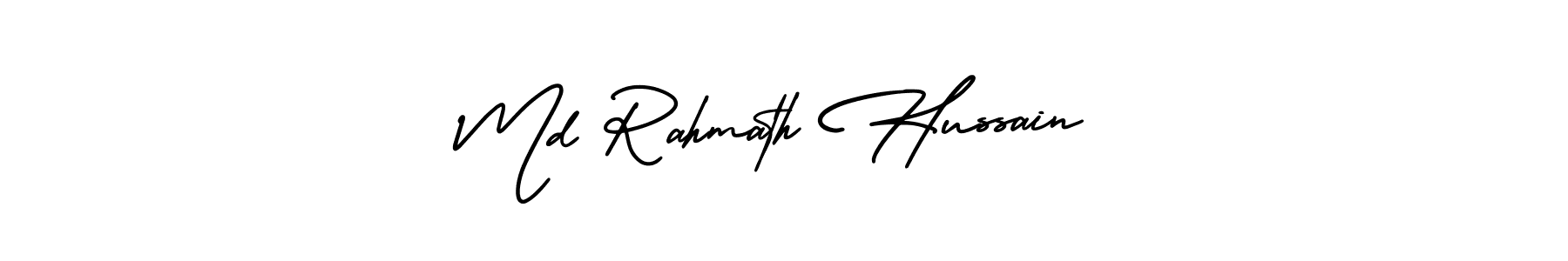 Md Rahmath Hussain stylish signature style. Best Handwritten Sign (AmerikaSignatureDemo-Regular) for my name. Handwritten Signature Collection Ideas for my name Md Rahmath Hussain. Md Rahmath Hussain signature style 3 images and pictures png