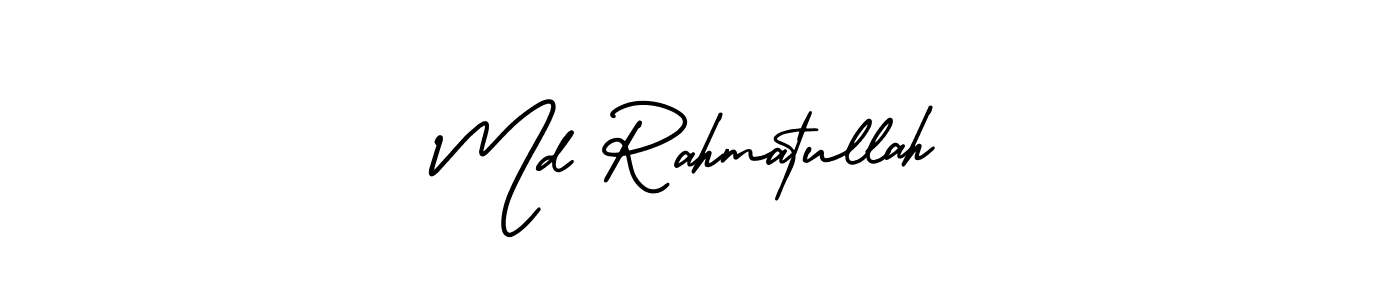 Similarly AmerikaSignatureDemo-Regular is the best handwritten signature design. Signature creator online .You can use it as an online autograph creator for name Md Rahmatullah. Md Rahmatullah signature style 3 images and pictures png