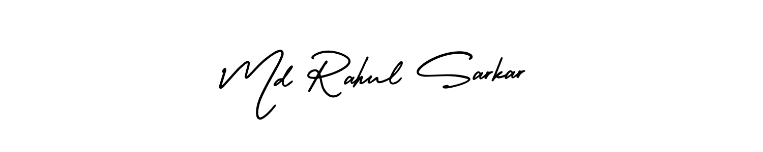 Use a signature maker to create a handwritten signature online. With this signature software, you can design (AmerikaSignatureDemo-Regular) your own signature for name Md Rahul Sarkar. Md Rahul Sarkar signature style 3 images and pictures png