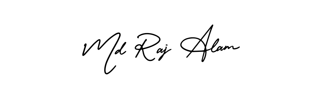 Create a beautiful signature design for name Md Raj Alam. With this signature (AmerikaSignatureDemo-Regular) fonts, you can make a handwritten signature for free. Md Raj Alam signature style 3 images and pictures png