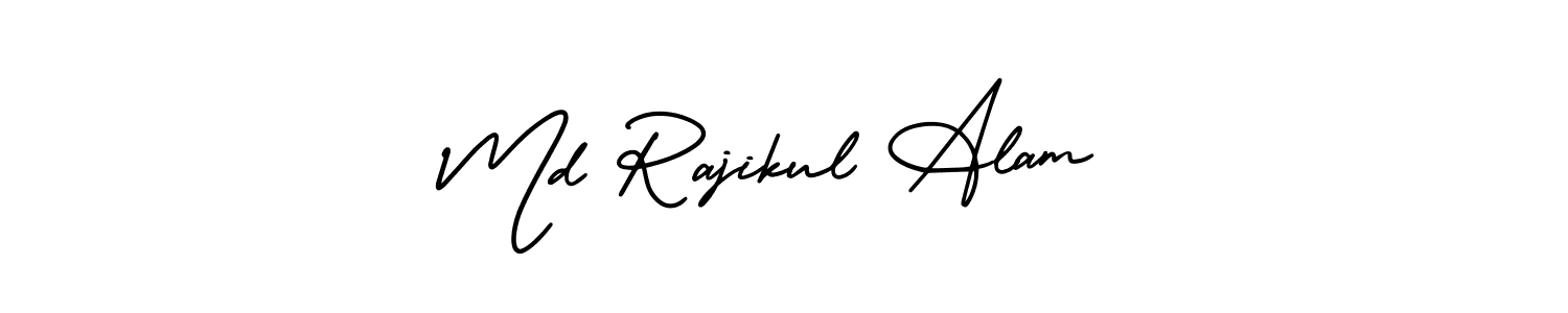 Similarly AmerikaSignatureDemo-Regular is the best handwritten signature design. Signature creator online .You can use it as an online autograph creator for name Md Rajikul Alam. Md Rajikul Alam signature style 3 images and pictures png