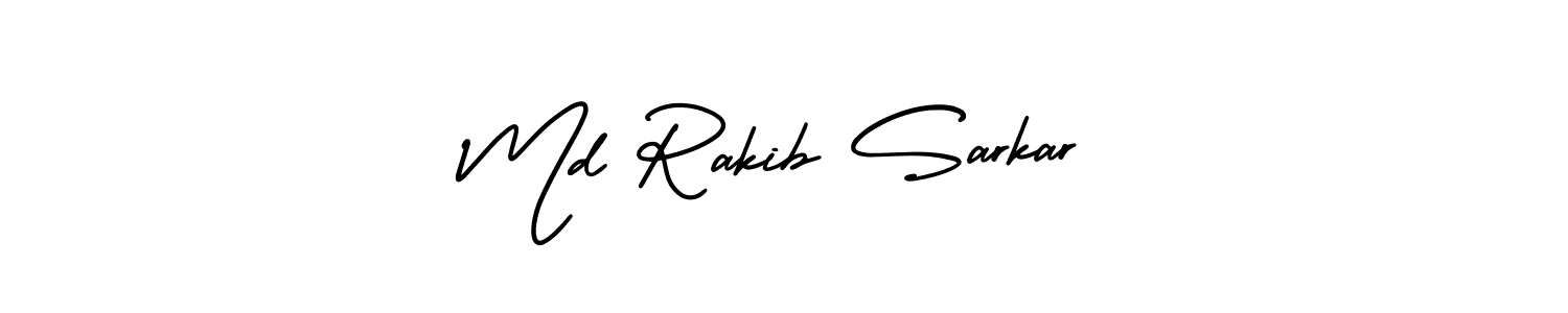 This is the best signature style for the Md Rakib Sarkar name. Also you like these signature font (AmerikaSignatureDemo-Regular). Mix name signature. Md Rakib Sarkar signature style 3 images and pictures png